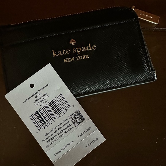 Kate Spade Top Zip Card Holder - Picture 3 of 3